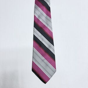 Vintage Towncraft Plus Penneys Striped Polyester Necktie